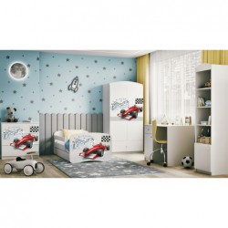 Łóżko babydreams białe formuła z szufladą materac kokos 160/80 Kocot Kids