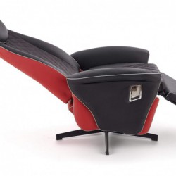 Camaro Fotel Wypoczynkowy Czarny / Czerwony Halmar