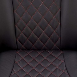 Camaro Fotel Wypoczynkowy Czarny / Czerwony Halmar