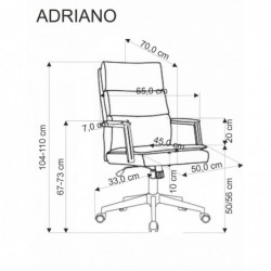 Fotel obrotowy ADRIANO oliwkowy Halmar