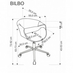 Fotel BILBO gabinetowy...