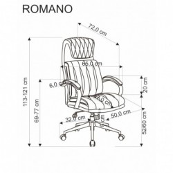 Fotel ROMANO gabinetowy...