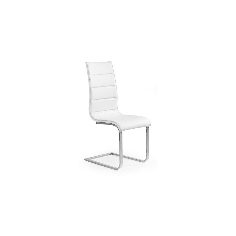 K104 Krzesło Biały/Biały Ekoskóra Halmar