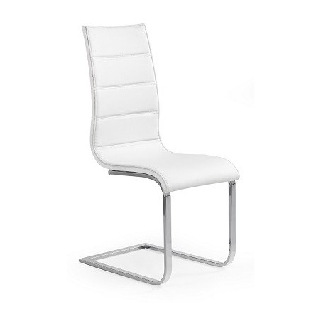 K104 Krzesło Biały/Biały Ekoskóra Halmar