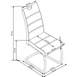 K211 Krzesło Beżowy Halmar