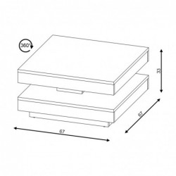 Stolik Kawowy Pico Light Atelier/Light Atelier 3W WIPMEB