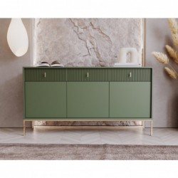 Komoda Maggiore Ma03 3D3S Smoke Green/N.Złote/U.Złote WIPMEB