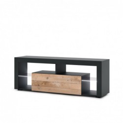 Szafka RTV Everest 140 (Hugo) Le Antracyt/Old Wood Led 2K WIPMEB