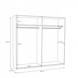 Szafa ubraniowa BADERNA BDNS92511-M635 Forte