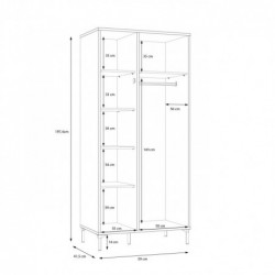 Szafa ubraniowa JOAKIMIS JMXS721-M637 Forte