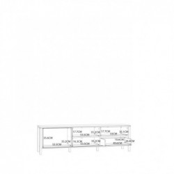 Szafka RTV JYTANA JTNT133L-M635 Forte