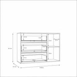 Komoda LENYBELARDO LNBK222B-M216 Forte