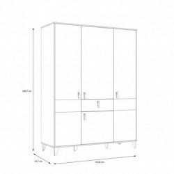 Szafa ubraniowa LYA LYAS831-M688 Forte
