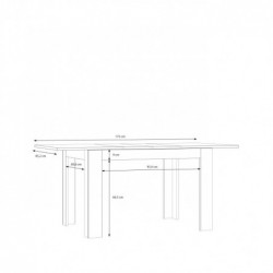 Stół rozkładany MAREDA TMST142-D116 Forte