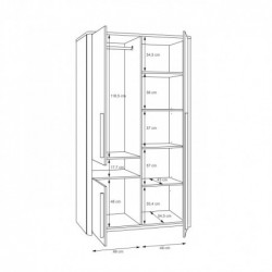 Szafa SURFINIO SFNS721R-M378 Forte