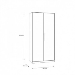 Szafa ubraniowa CADIXO CDXS82-D78 Forte