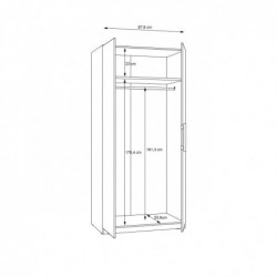 Szafa ubraniowa CADIXO CDXS82-D78 Forte