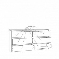 Komoda CHELSEA CHLK26-D78 Forte