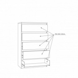 Komoda CHELSEA CHLK45-D78 Forte