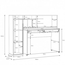 Biurko TRYNIDAD EGRB331L-C982A Forte