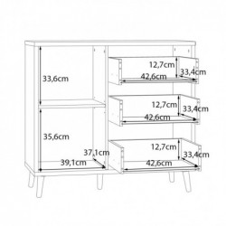 Komoda L AKSANA  AKNK221L-M992 Forte