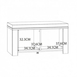 Ławeczka tapicerowana CHISBURY  BHLD021-M482 Forte