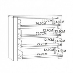 Komoda CHISBURY  BHLK212-M482 Forte