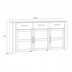 Komoda CHISBURY  BHLK231-M482 Forte