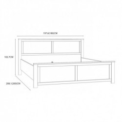 Stelaż łóżka CHISBURY  BHLL2182-M482 Forte