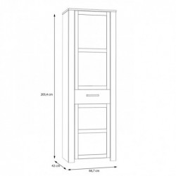 Szafa ubraniowa CHISBURY  BHLS711-M482 Forte