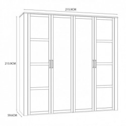 Szafa ubraniowa CHISBURY  BHLS941-M482 Forte