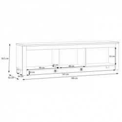 Szafka RTV SELFOSS  SFXT132-M965 Forte