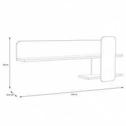 Półka wisząca SELFOSS  SFXB01-M965 Forte