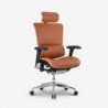 Ergonomiczny Fotel  ERGOFLY SAIL Alum L-06 Brown Brosco