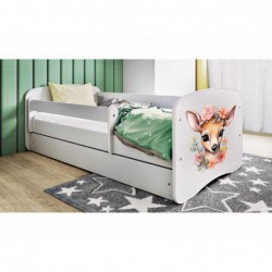 Łóżko babydreams białe bambi bez szuflady materac 160/80 Kocot Kids