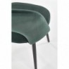 K384 Krzesło Ciemny Zielony / Czarny Halmar