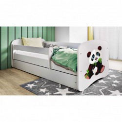 Łóżko babydreams białe panda 2 bez szuflady bez materaca 160/80 Kocot Kids