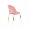 K385 Krzesło Jasny Różowy / Złoty Halmar