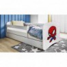 Łóżko babydreams białe spiderman bez szuflady materac 180/80 Kocot Kids