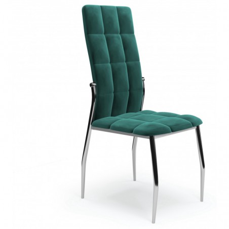 K416 Krzesło Ciemny Zielony Velvet Halmar