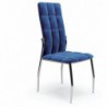 K416 Krzesło Granatowy Velvet Halmar
