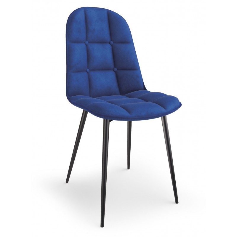 K417 Krzesło Granatowy Velvet Halmar