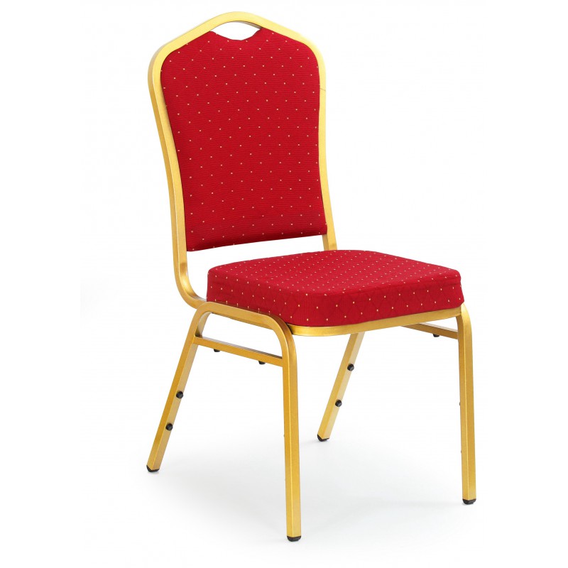 K66 Krzesło Bordowy, Stelaż Złoty Halmar