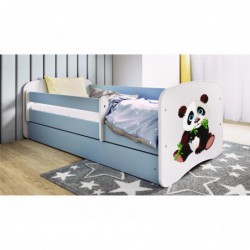 Łóżko babydreams niebieskie panda 2 bez szuflady bez materaca 160/80 Kocot Kids