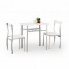 Lance Zestaw: Stół + 2 Krzesła, Biały Halmar