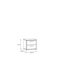 Szafka nocna BELLEVUE BLQK014-N09 Forte