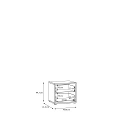 Szafka nocna BELLEVUE BLQK014-N09 Forte