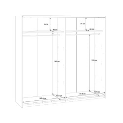 Szafa ubraniowa BELLEVUE RMRS924E1-N09 Forte