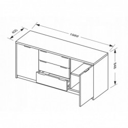 Komoda RM-168-WB MiroMark