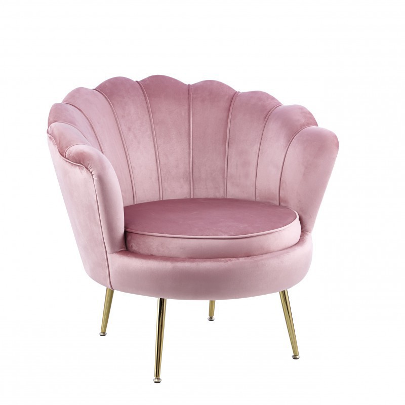 Fotel Velvet Różowy Lc-032-1 Furnitex